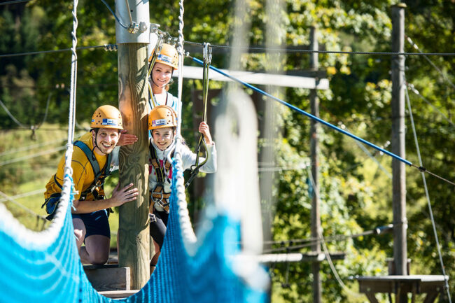 Hochseilgarten - Sommerurlaub in Flachau